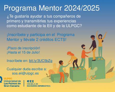 Cartel del programa mentor 2024/2025