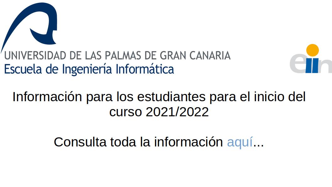 informacion estudiantes inicio curso 21/22