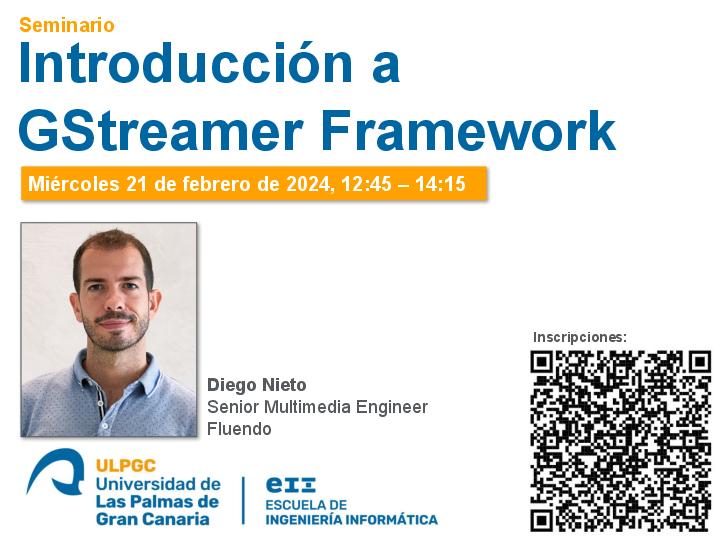 Cartel promocional del taller Introducción a GStreamer