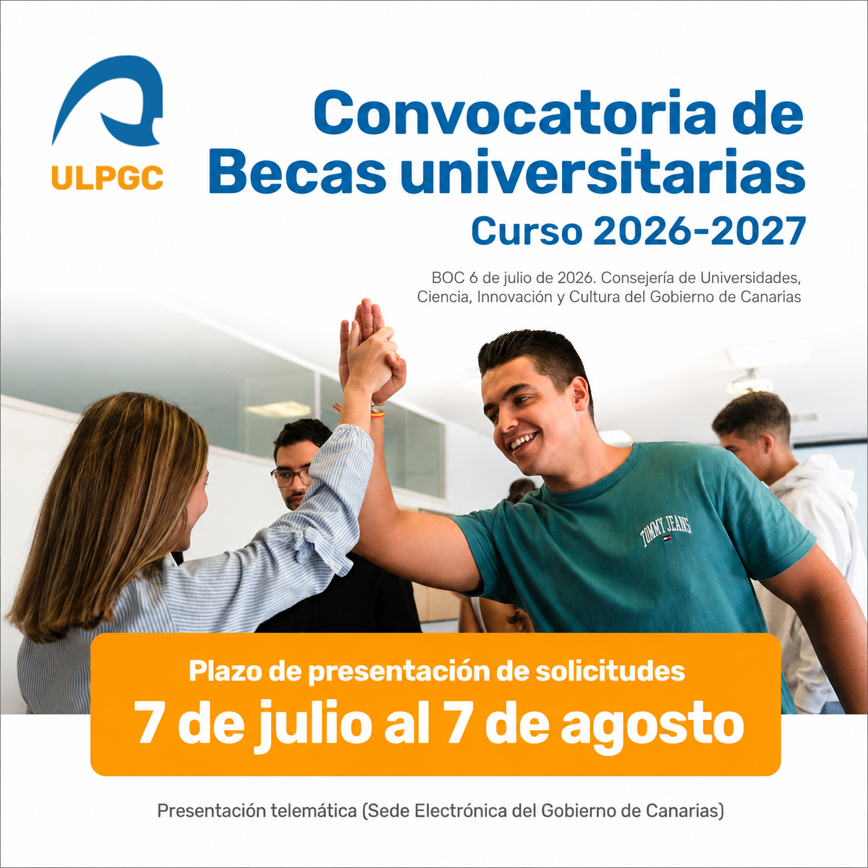 Logo de las becas del Gobierno de Canarias