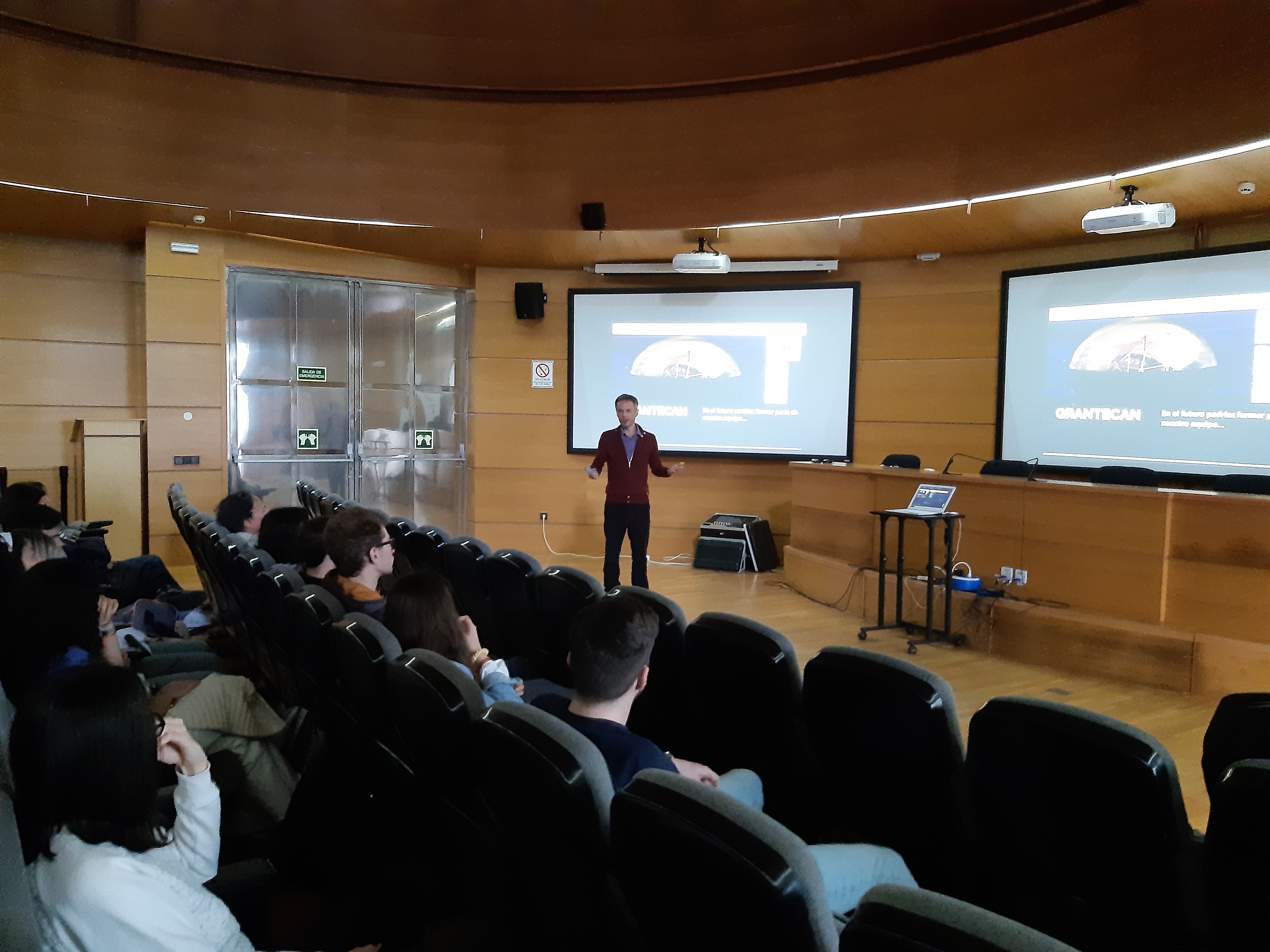 Un momento del seminario de desempeño profesional en el GTC