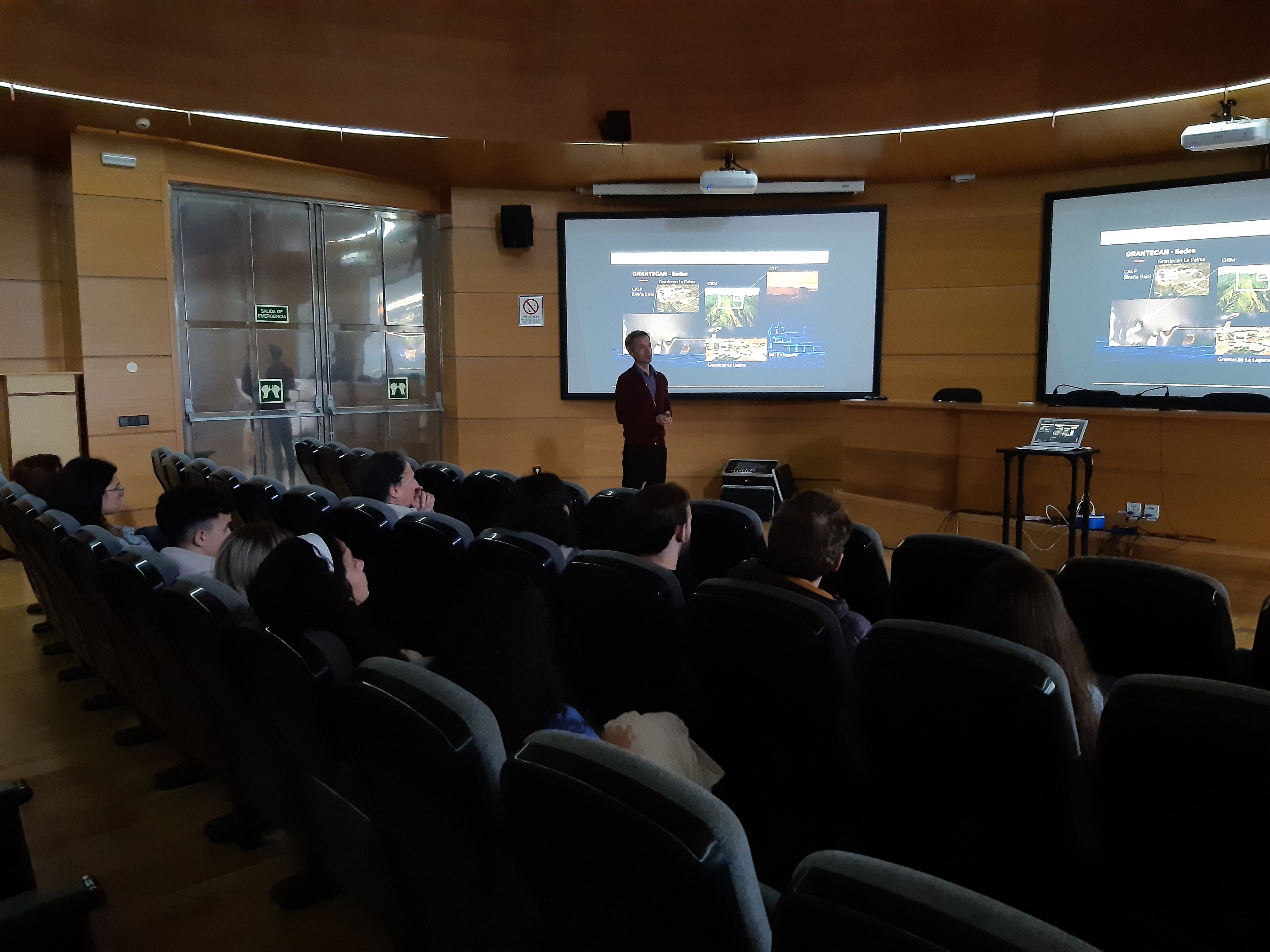 Un momento del seminario de desempeño profesional en el GTC