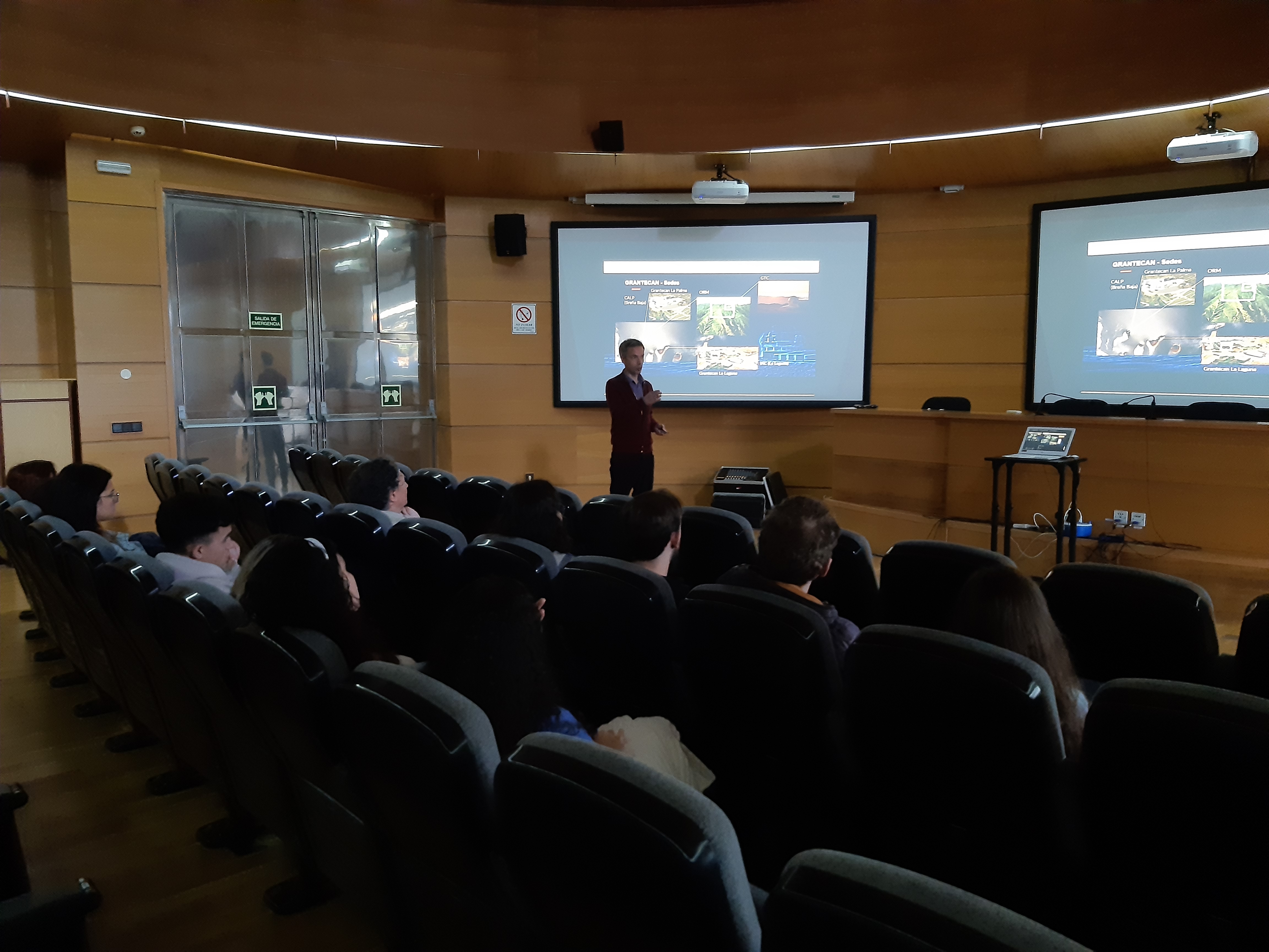 Un momento del seminario de desempeño profesional en el GTC