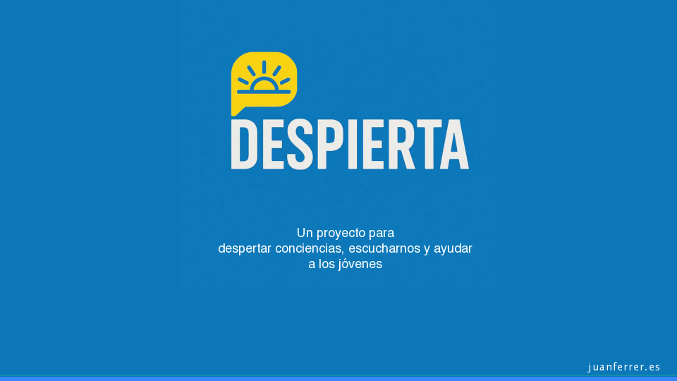 Página del dossier del proyecto Despierta