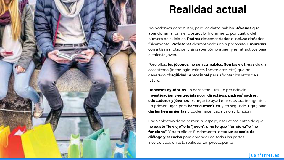 Página del dossier del proyecto Despierta