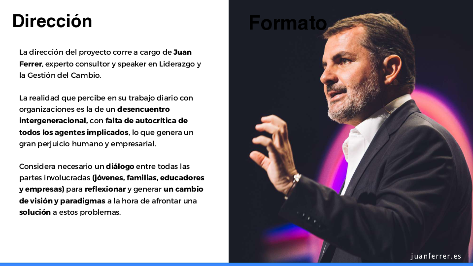 Página del dossier del proyecto Despierta