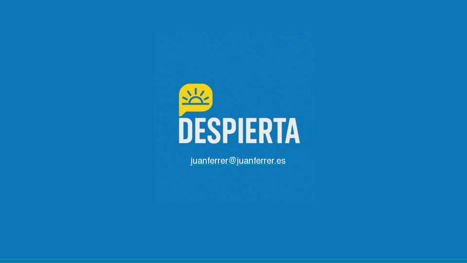 Página del dossier del proyecto Despierta