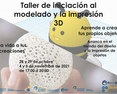 Cartel tallermodelado e impresión 3D