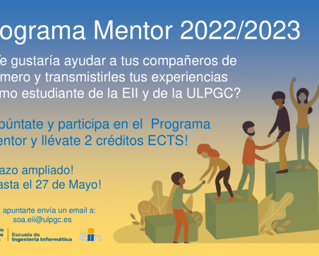 Cartel del programa mentor 2022/2023 - Plazo Ampliado