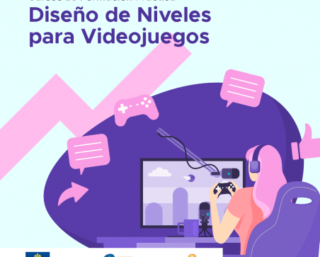 Cartel del curso de diseño de niveles para videojuegos