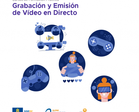Carterl promocional del curso de formación práctia de Grabación y Emisión de Video en Directo