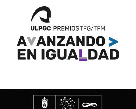 Imagen promocional de los premios TFG/TFM "Avanzando en igualdad"