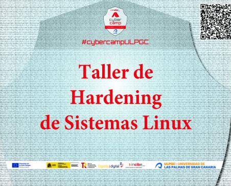 Cartel promocional del taller de Hardening de Sistemas LInux