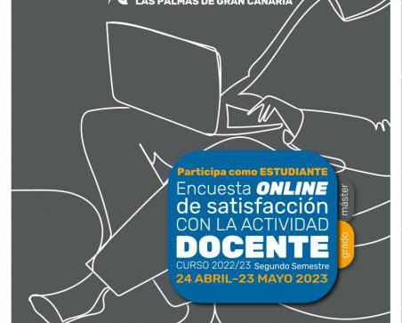 Cartel anunciador del periodo de encuestación del segundo semestre 2022/2023