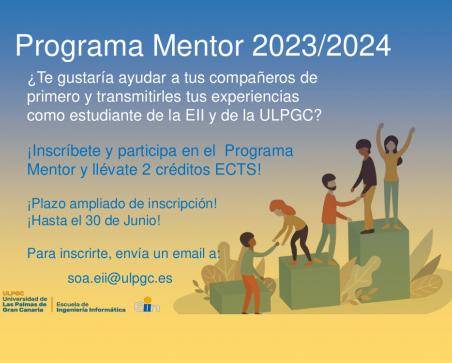 Cartel Programa Mentor 2023/2024