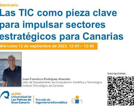 Cartel con el código QR para la  inscripción en el seminario