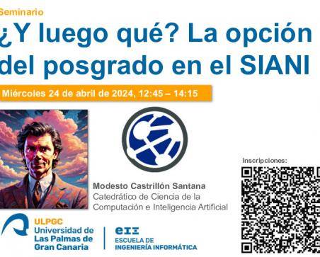 Cartel promocional del seminario "¿Y luego qué?