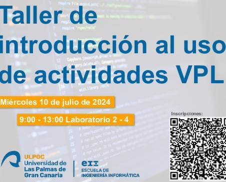 Cartel promocional del seminario con código QR para la inscripción
