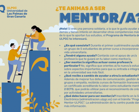 Flyer del programa mentor del curos 25/26