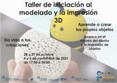 Cartel tallermodelado e impresión 3D