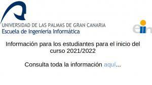 informacion estudiantes inicio curso 21/22