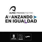 Imagen promocional de los premios TFG/TFM "Avanzando en igualdad"