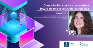 Cartel promocional del seminario de computación cuántica