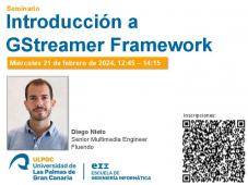 Cartel promocional del taller Introducción a GStreamer