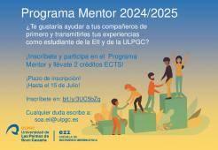 Cartel del programa mentor 2024/2025