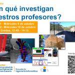 Cartel promocional del seminario con código QR con enlace para inscribirse