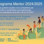 Cartel del programa mentor 2024/2025
